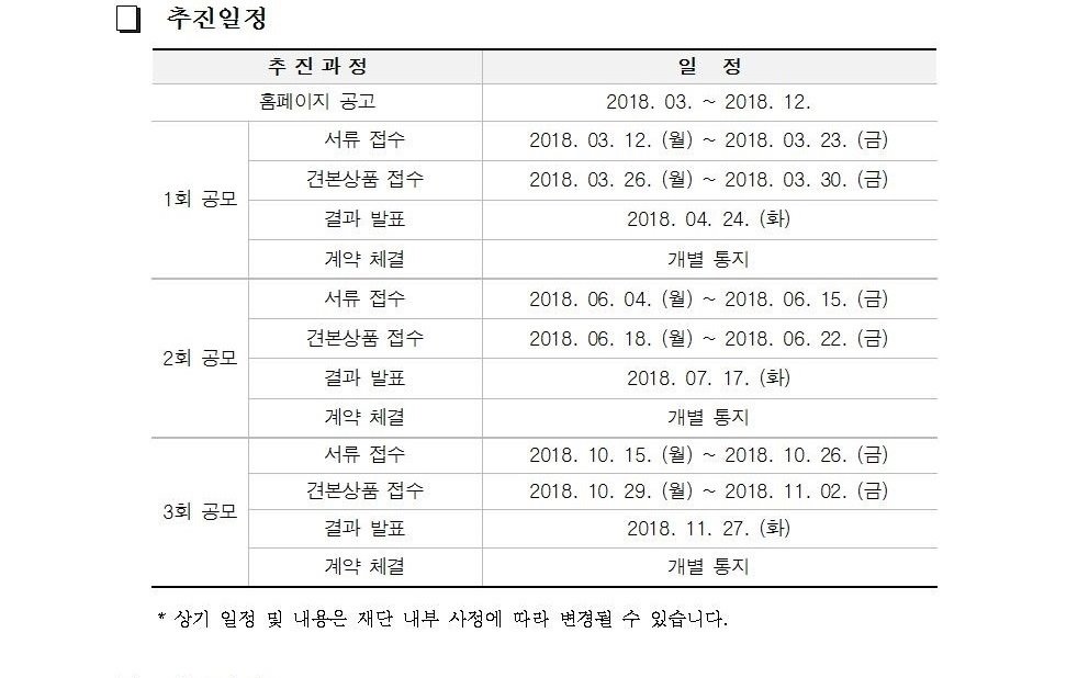 2018년 문화상품 공모 게시글로써 첨부파일을 참고해주세요